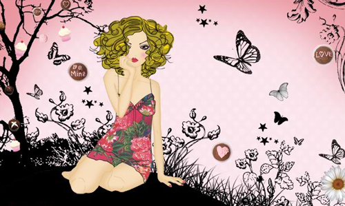 Lingerie day dreaming