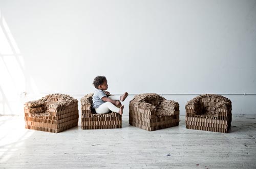 riptattercardboardchair2 child cardboard chair Peter Oyler
