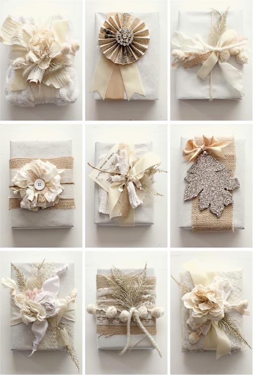stylemeprettygiftwrap gift wrapping ideas pretty monotone white