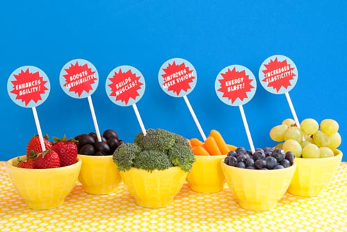 foodbowls Superhero Birthday Party