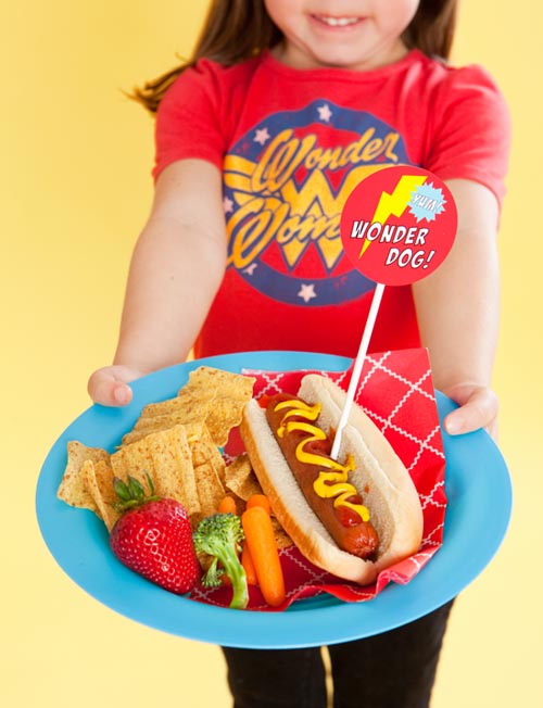 foodplate Superhero Birthday Party