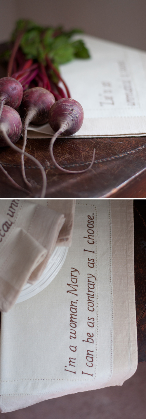 DIY: Downton Abbey Napkins