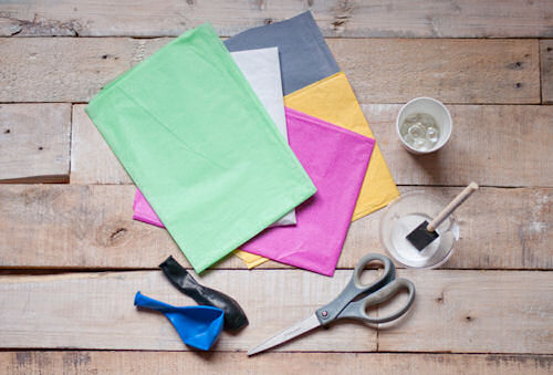 Easy DIY: Make Tissue Paper Bowls  |  Design Mom