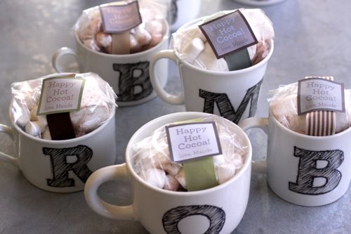 DIY Monogram Mugs | Homemade Christmas Gifts Men Will Actually Love